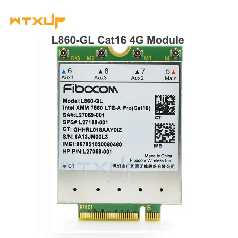 Fibocom L860 GL 4 аппарат не привязан к оператору сотовой связи модуль Кот 16 SPS # L27188 001 4G