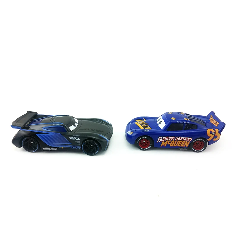 Disney Pixar Cars 3 сказочные Молния Маккуин и Джексон Storm 1:55 литья под давлением Металл