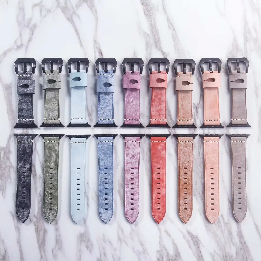 Сменный кожаный ремешок для Apple Watch band 38/40 42/44 браслет iwatch 1 2 3 4 5|Ремешки часов| |