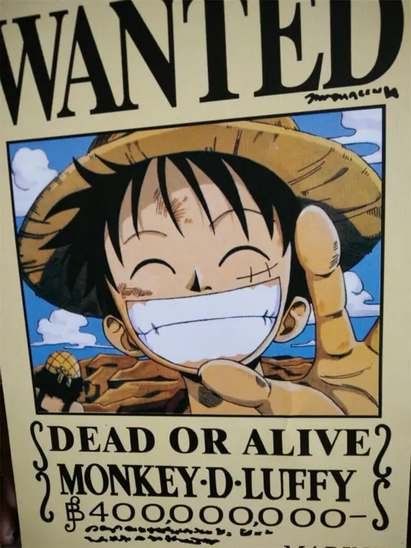 66 шт. = 6 комплектов Постер цеплакат аниме OP желанный люффи Роза Зоро Брук Робин