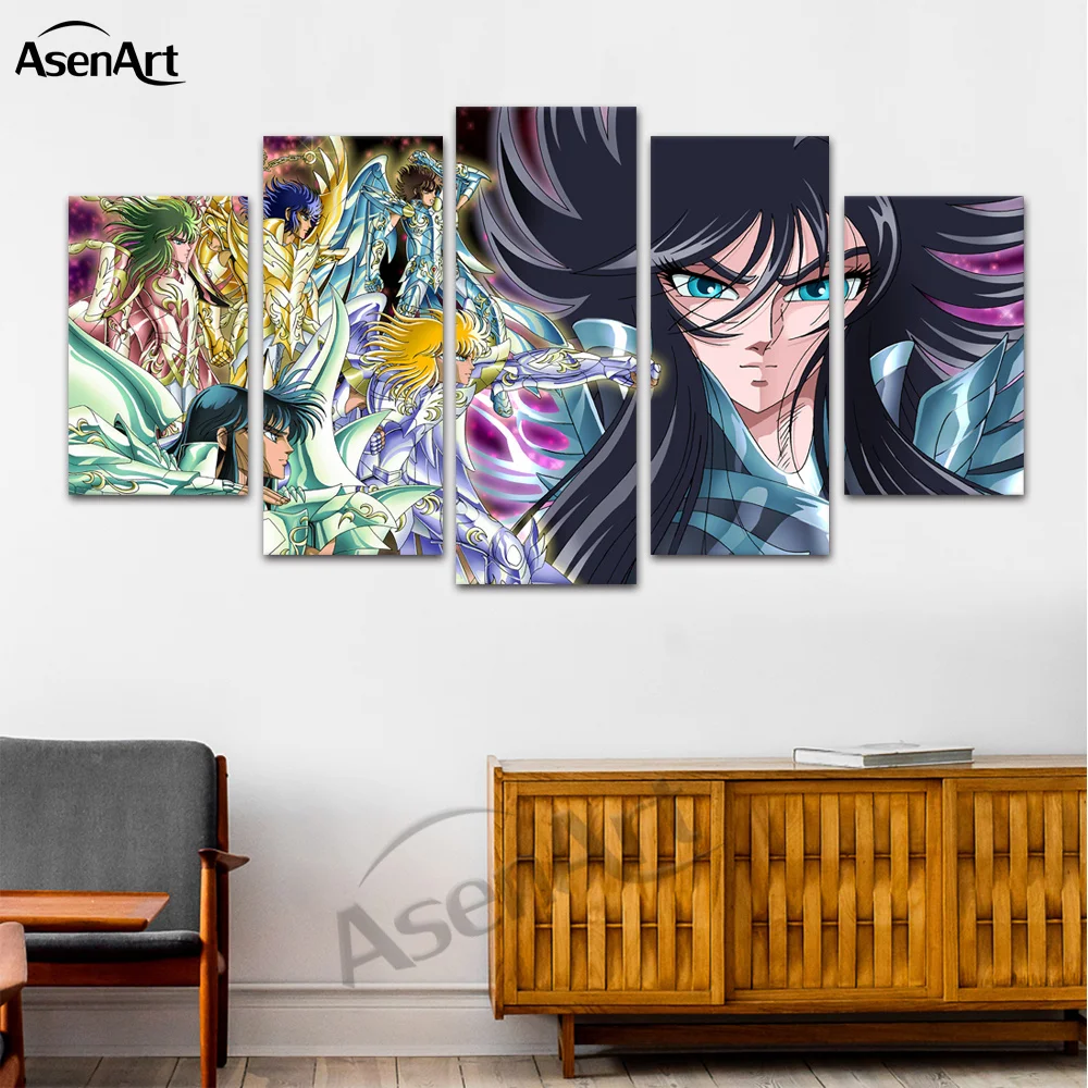 Аниме мультфильм Saint Seiya холст настенные художественные принты плакат