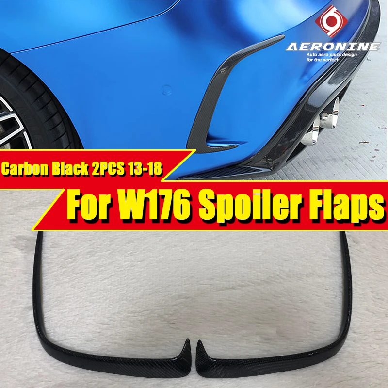 W176 задний бампер Canard Vent Rafts Splitter углеродное волокно для MercedesMB A Class A180 A200 A250 A45AMG Look