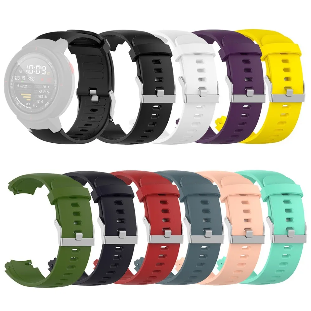 Браслет на ремне для Xiaomi Huami Amazfit Verge спортивные силиконовые часы смарт-часы модные носимые аксессуары