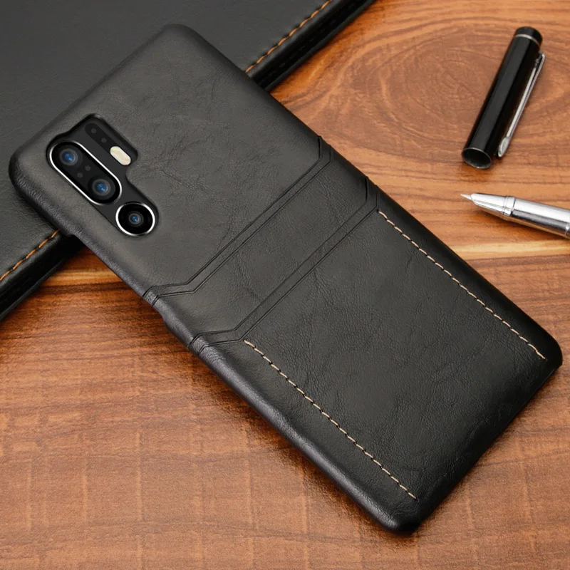 Винтаж Бизнес бренд для huawei P30 Pro Чехол для iPhone X/iphone для P30 P30 Lite Роскошные карты карманный, из искусственной кожи, чехол для мобильного телефона, чехол, корпус