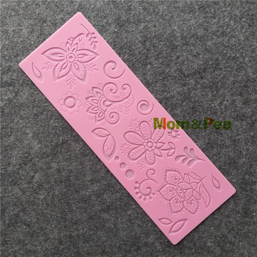 Кружевная подкладка для цветов Mom &amp Pea GX259 украшение торта 3D форма помадки