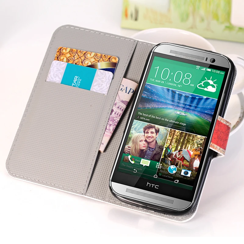 Для HTC One M7 M8 M9 M9PLUS E9PIUS узор цветок Флаг США ООН Счастливая звезда окрашенные ПУ