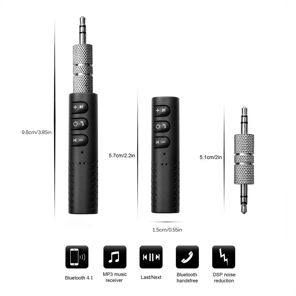 Мини Беспроводной Bluetooth Car Handfree 3 5 мм потокового A2DP авто AUX аудио адаптер с
