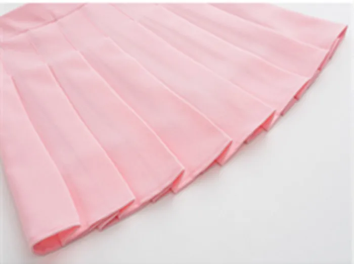 

2020 Summer Fashion Sexy Women Short Skirts College Students Wind Code Slim High Waist Pleated Jupe Women Cute Tulle Short Skirt