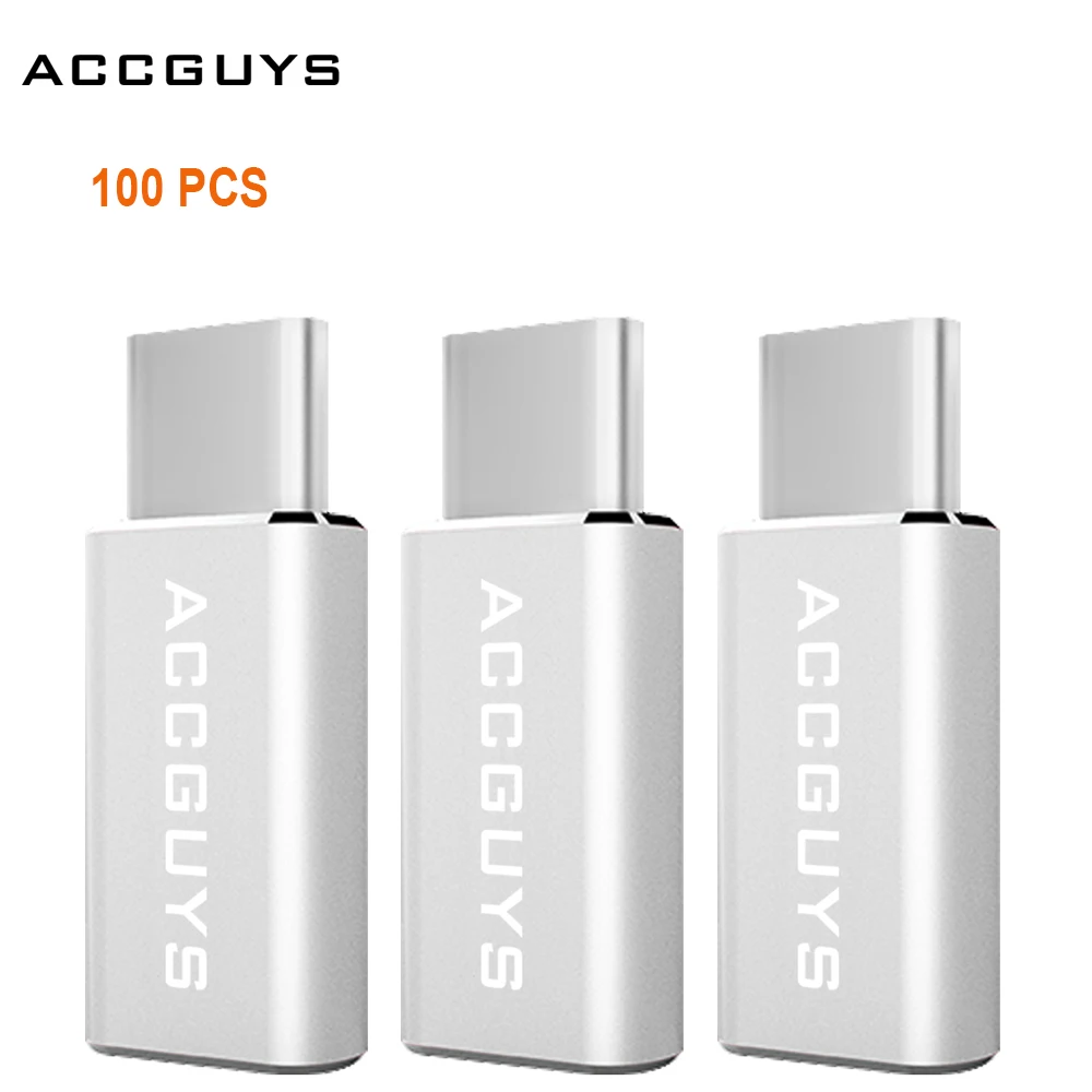 100 шт. в партии Micro USB для Type C адаптер зарядки данных разъем конвертера MacBook Nexus 5X 6P