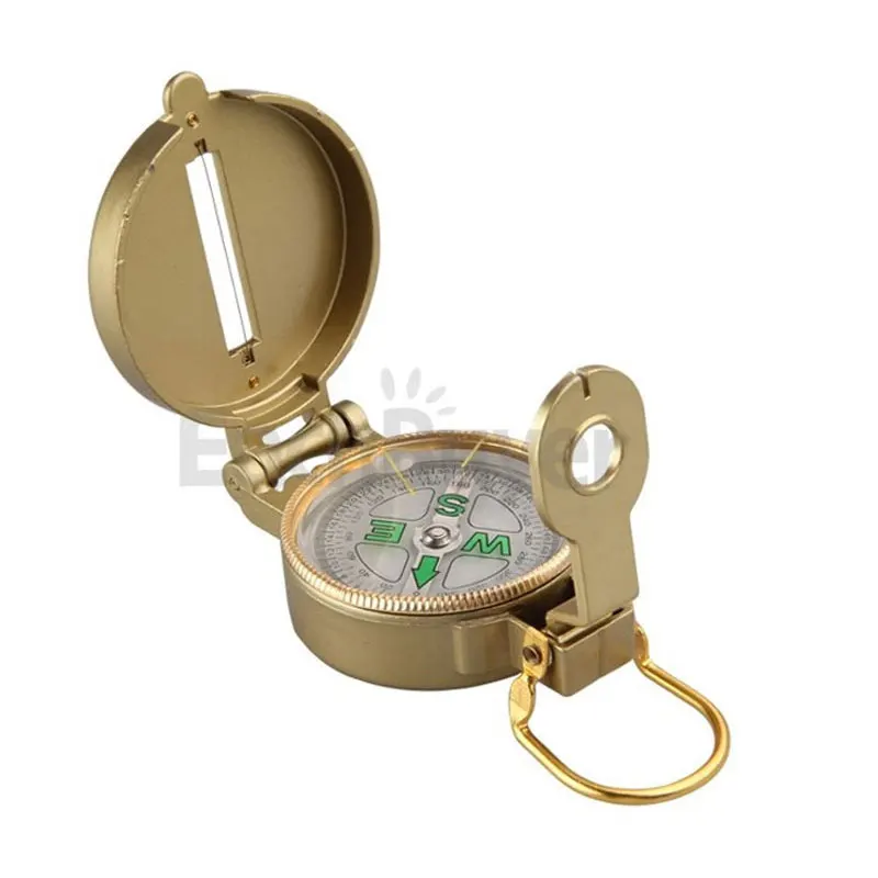 Золотой Портативный компас военный туристический геологический Компас Цифровой