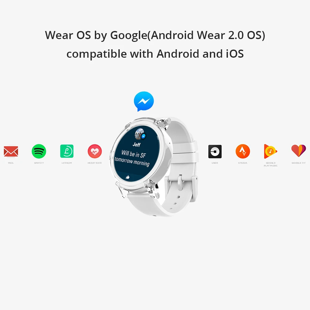 Оригинальный Ticwatch E смарт-часы Android Wear OS Dual Core WI-FI gps Smartwatch телефон IP67