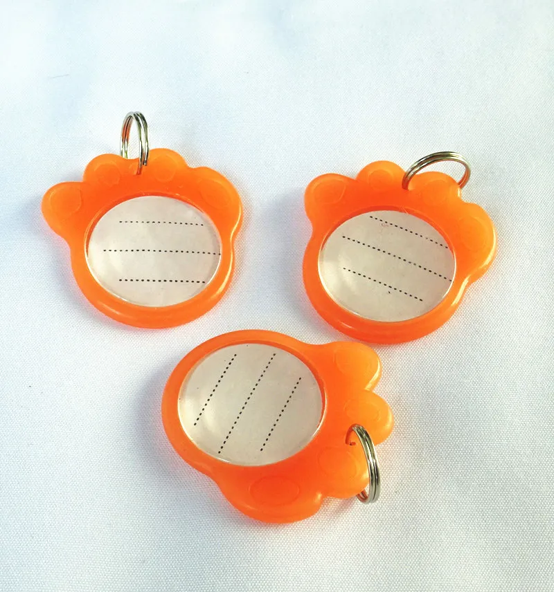 1000 шт./лот анти-потеря собака кошка ночник ID Теги мигающий DIY Имя Адрес кулон PP