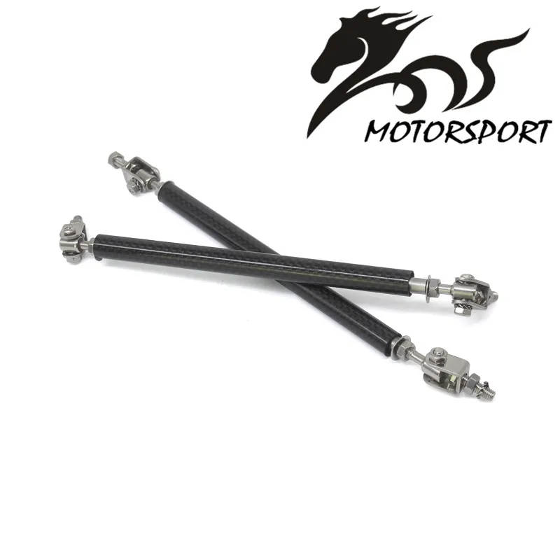 Универсальный Регулируемый гоночный бампер из углеродного волокна сплиттер для