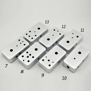 Новый Алюминиевый чехол 1590B для гитары, предварительно Просверленный, 2 шт.