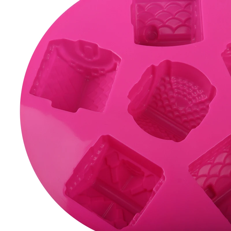 

Christmas Silicone Fondant Mold For Chocolate Pastries Mould DIY House Tree Cake Decoration Tools Sugarcraft Dessert Baking Mold