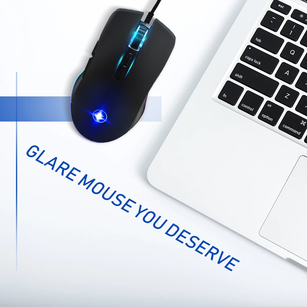 CHUYI проводная USB C игровая мышь RGB светодиодный световой игровой компьютер мыши 3200 dpi 7 кнопок типа C Muase геймер с коврик для мыши для Overwatch