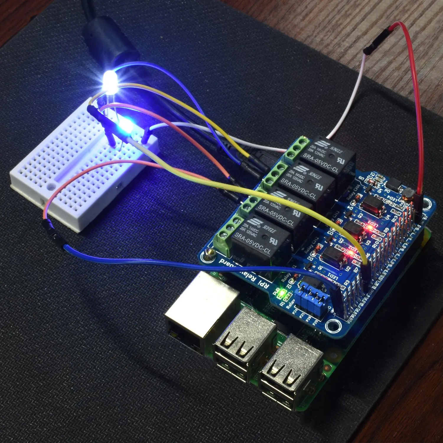 Miroad 4 канала Raspberry Pi Плата расширения Мощность реле платы модуля для 3 2 A + B 2b 3B