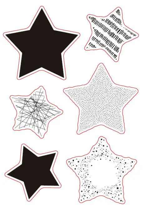 star Transparent Silicone Stamp Seal for DIY scrapbooking photo album Decorative clear stamps A506 | Дом и сад