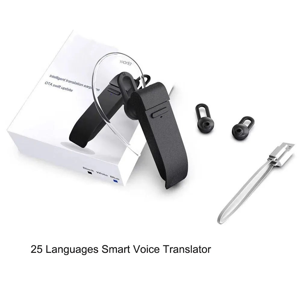 Переводные наушники 25 языков умный голосовой переводчик мгновенный перевод