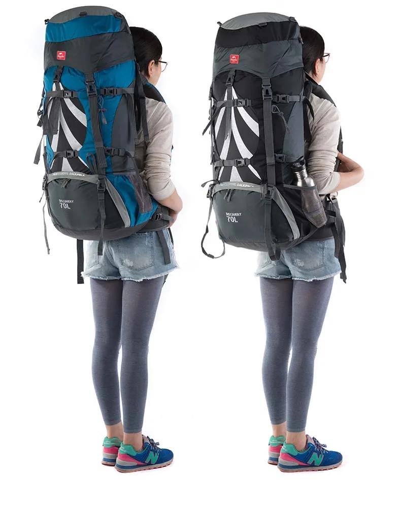Профессиональная альпинистская сумка Naturehike 75L, походный рюкзак для прогулок, большая емкость, водонепроницаемая большая сумка для альпинизма