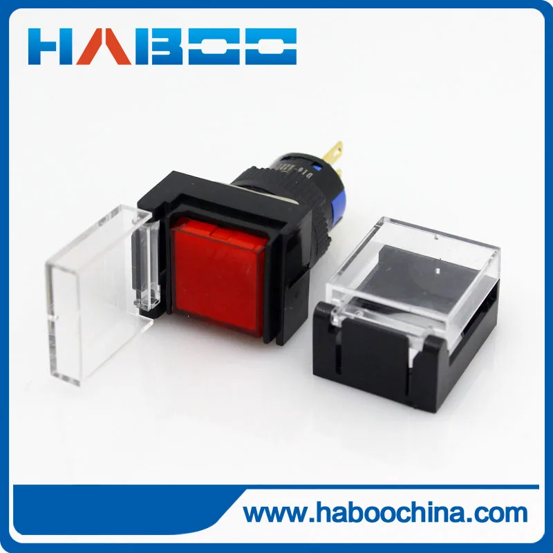 20 шт. диаметр 16 мм защитный чехол для переключателя с круглой и квадратной