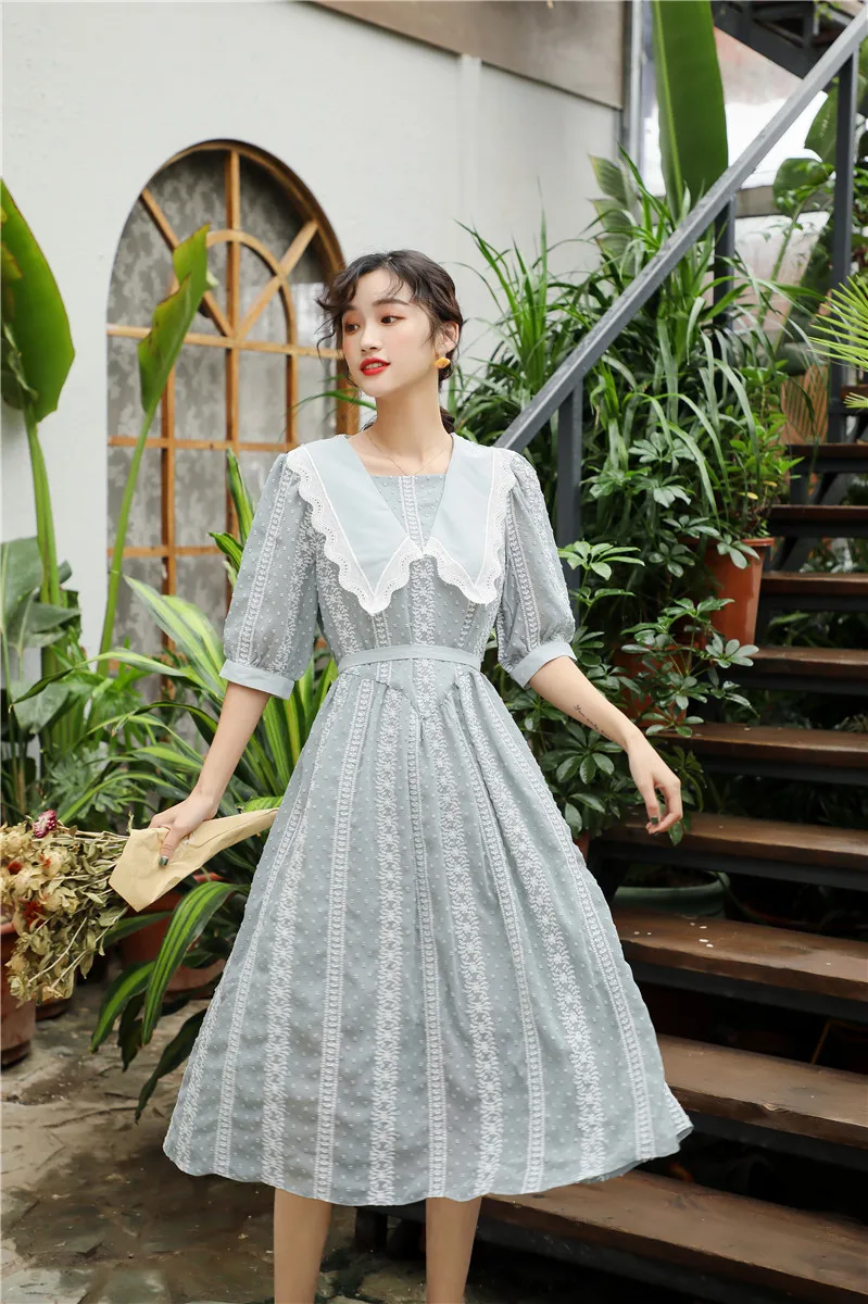 2019 Новое модное женское длинное платье в летних моделях кружева талии