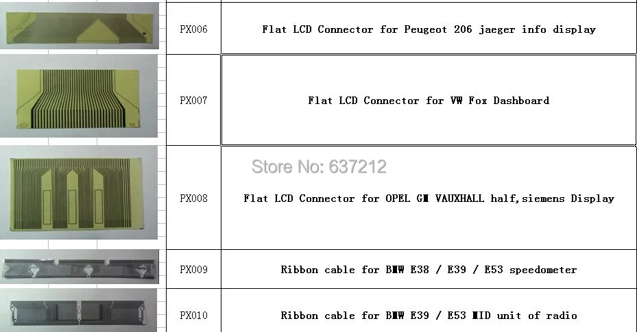 MB для Mercedes W210 W202 W208 E шасси приборной панели ЖК-дисплей ремонт Pixel ленточный инструмент кабель для Benz ЖК-дисплей 3 шт./лот
