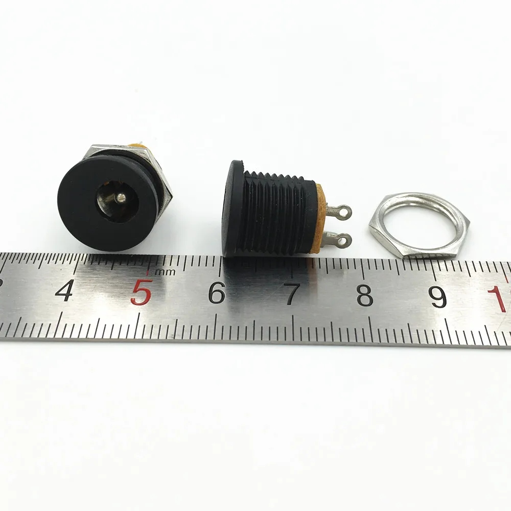 20Pcs 5.5x2.5mm DC Female Power Socket 3Pin Jack Panel Mount with Nut Connector | Обустройство дома