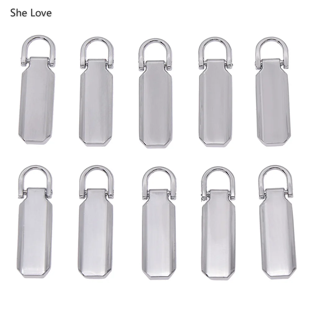 Chrome She Love, 10 шт./лот, съемные, 3#5#, металлические застежки-молнии для шитья, бегунки, молнии, аксессуары для рукоделия - Цвет: Chrome