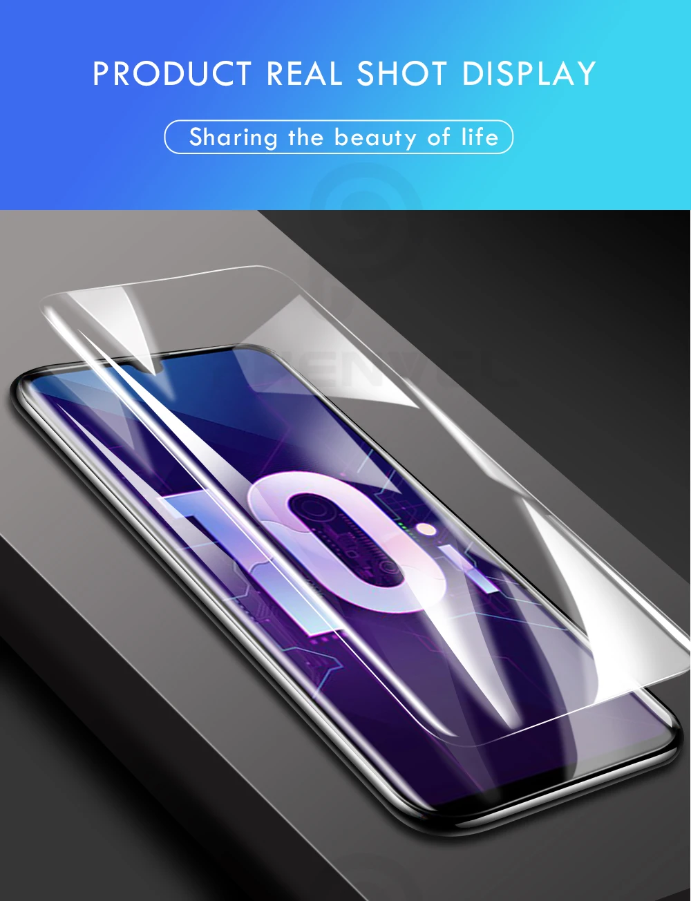 0,1 мм Защитная пленка для huawei honor вид 10 10i 20 гель Экран протектор для honor Play 8 Pro 9 10 lite 3D сзади гидрогель пленка
