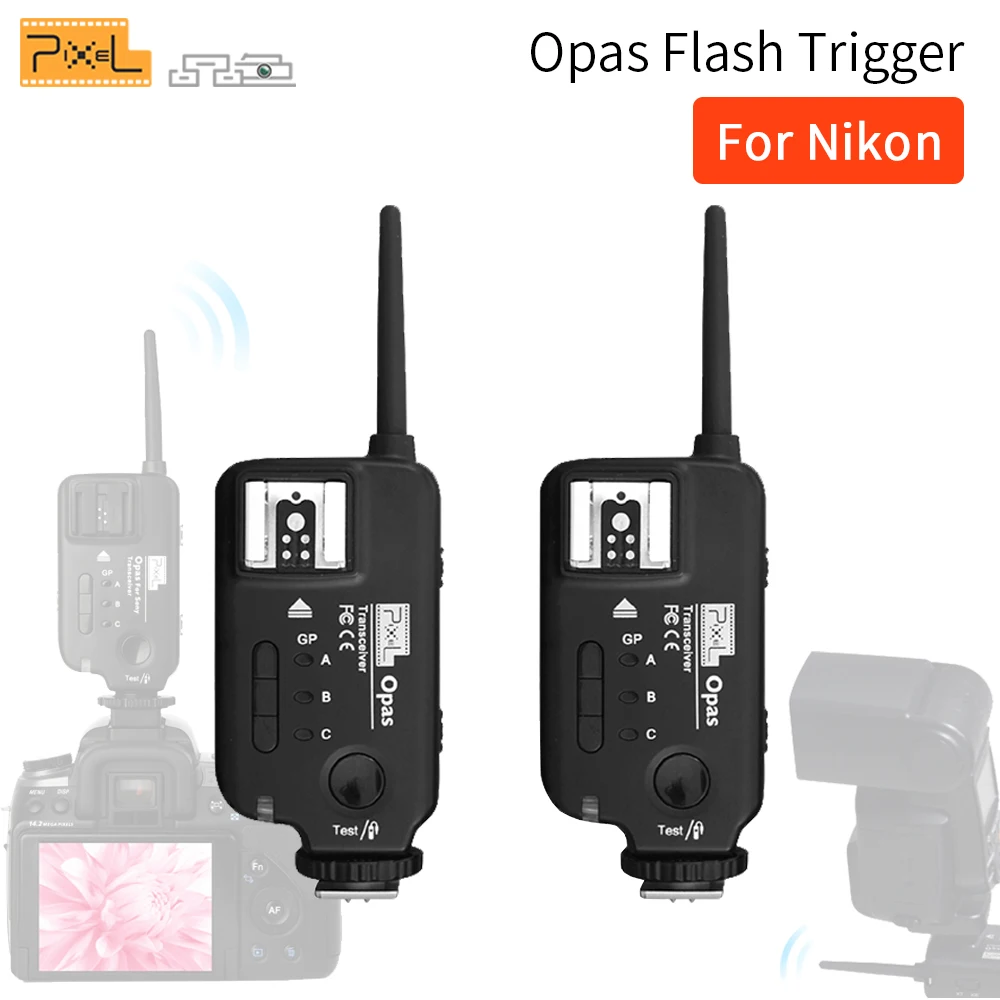 2 шт. PIXEL Opas Беспроводной флэш-приемник-транзистор со спуском высокое Скорость