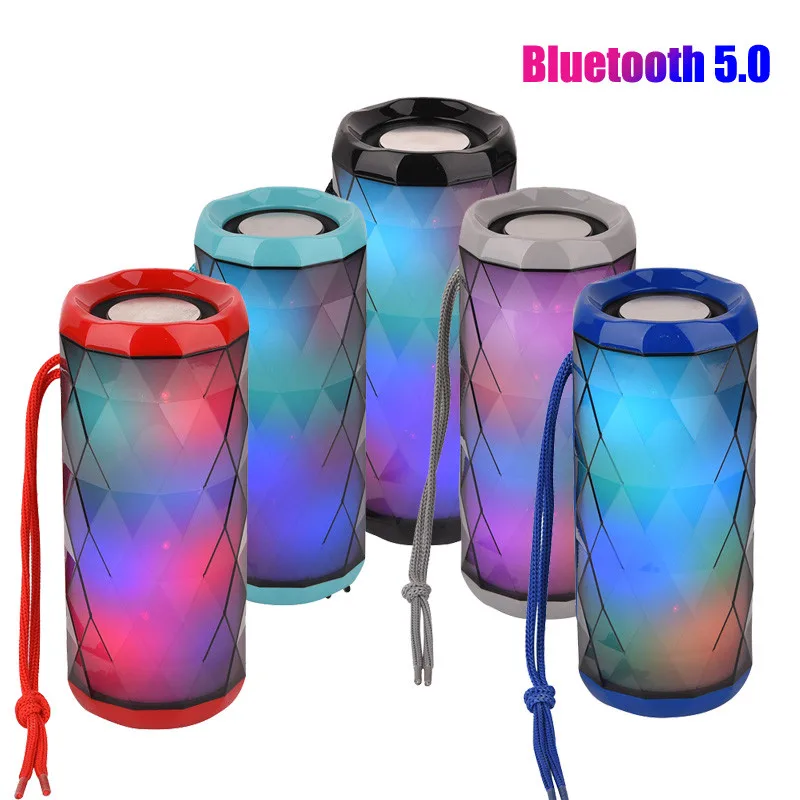 LED Мини Портативный беспроводной Bluetooth динамик стерео Громкая связь радио музыка