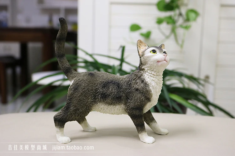 Лидер продаж фигурка модель кошки Pet статуэтки котов домашний Автомобиль ремесленные фигурки миниатюры украшения ремесла аксессуары украшения