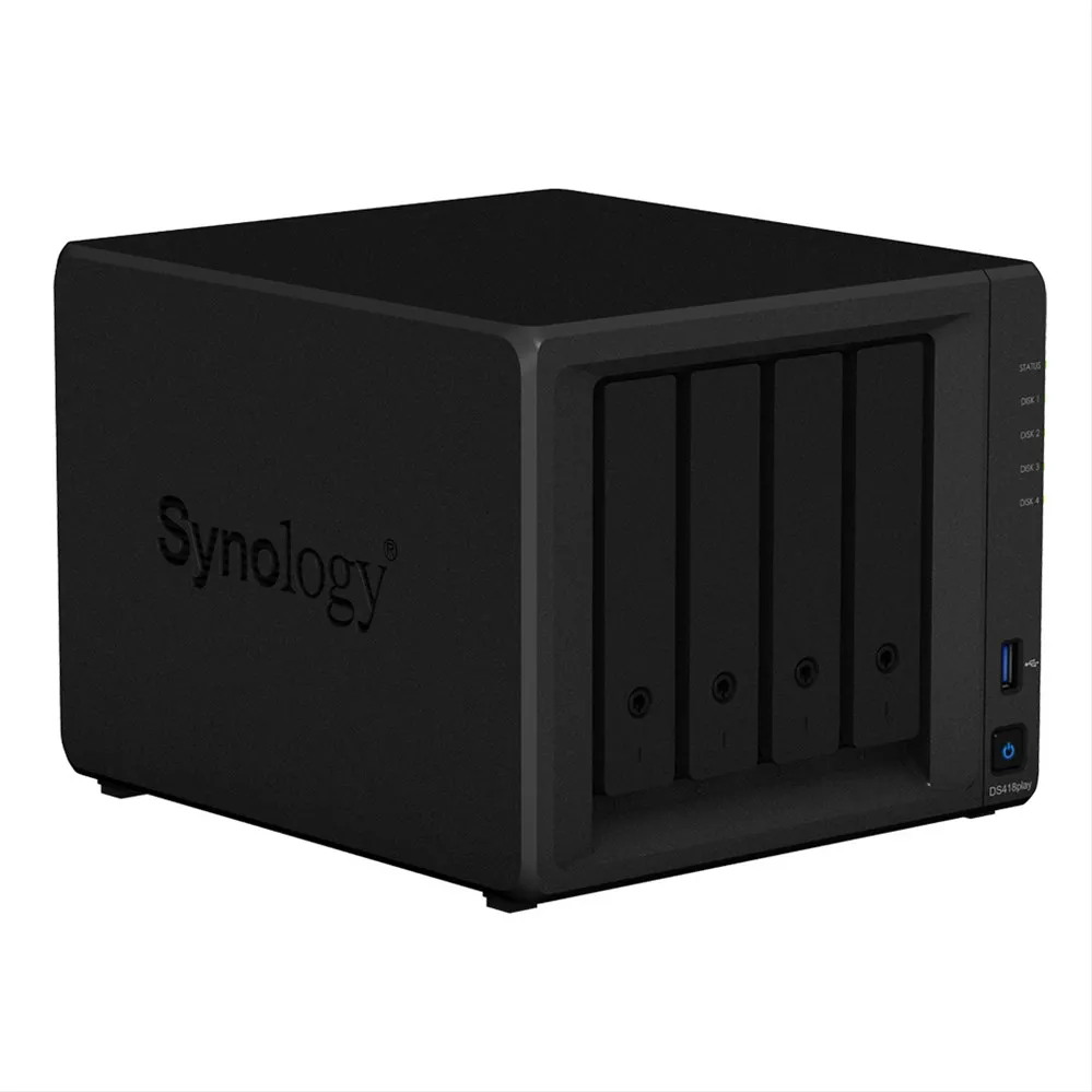 Synology DiskStation DS418play сервер хранения Nas дисковая станция 4 отсека 2 Гб DDR3L идеальный 4-bay