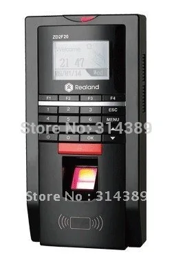 

Biometric Fingerprint reader TCP /IP/RS485 Access Control pin code EM card reader built-in door lock Attendance F20