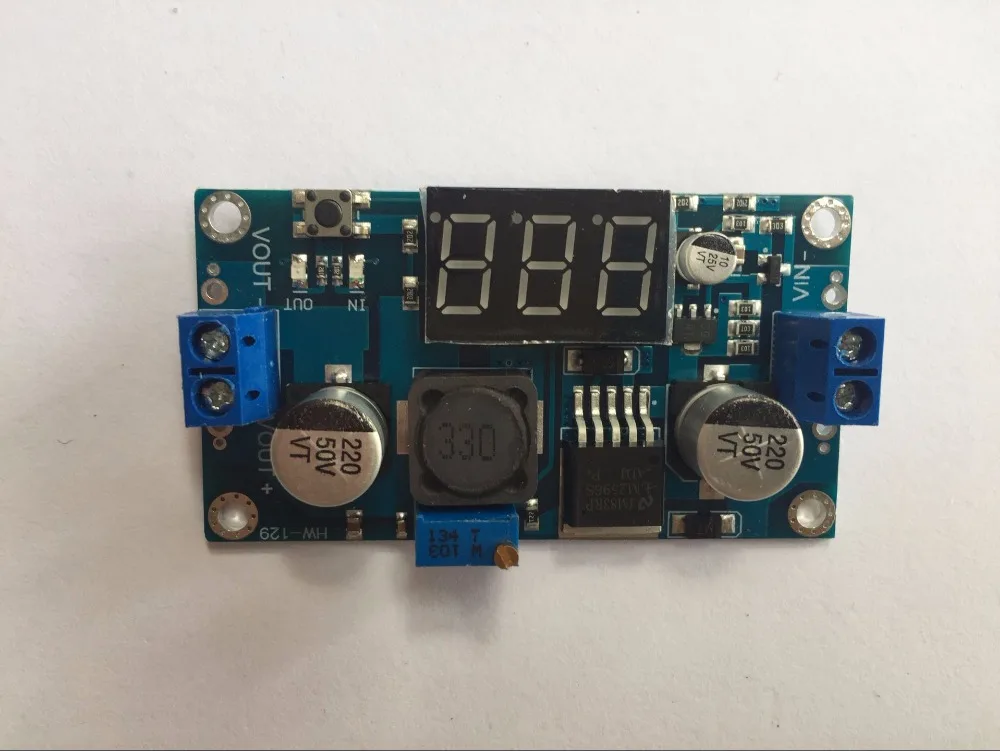 LM2596 BUCK 3A DC Регулируемый понижающий модуль питания с напряжением + синий