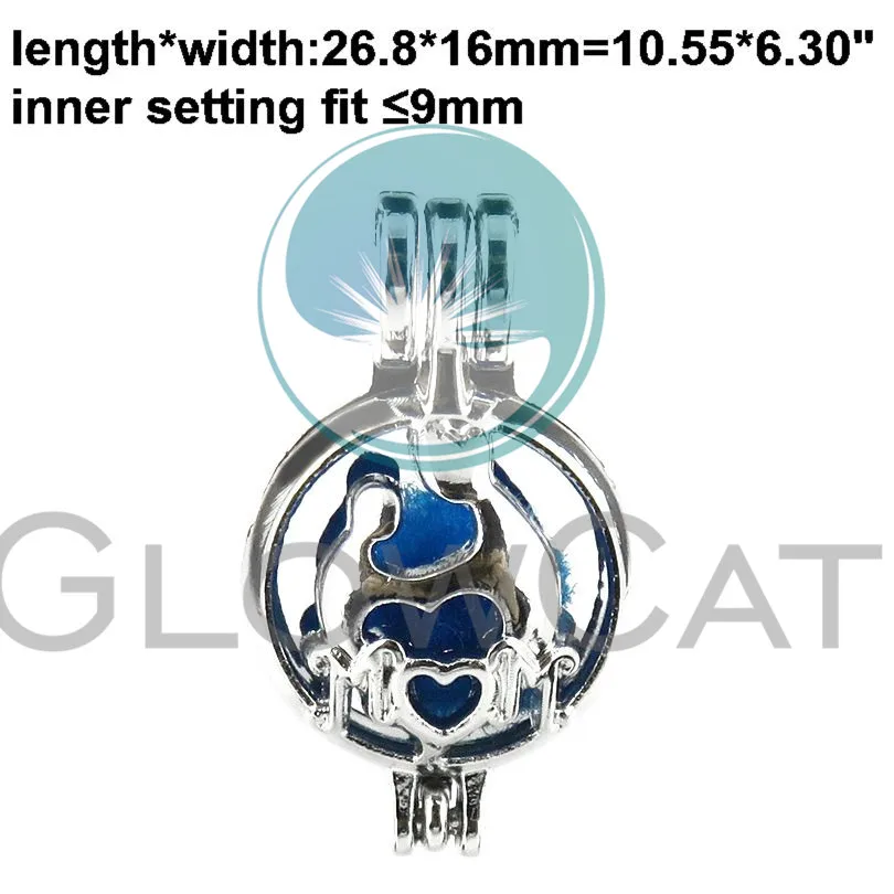 GLOWCAT смешанные женщины мама Письмо Любовь бусины клетка ювелирные изделия
