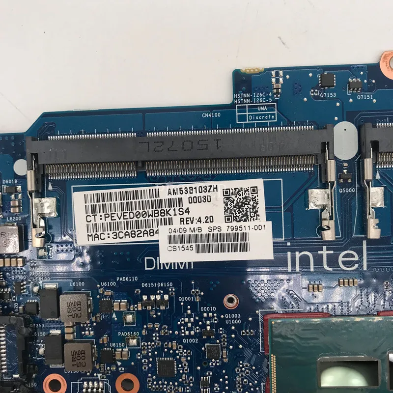 For Elitebook 840 G2 850 Laptop motherboard 799511-001 799511-601 6050A2637901-MB-A02 W/I5-5300U CPU working well | Компьютеры и офис