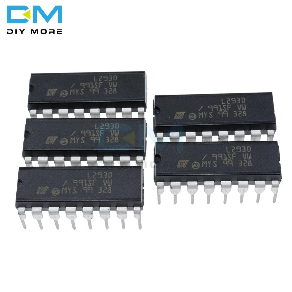 Драйвер двигателя L293 L293D DIP DIP16 16 IC 4 канальный модуль привода PAR PusH Pull 5 шт.|ic chip|p p |