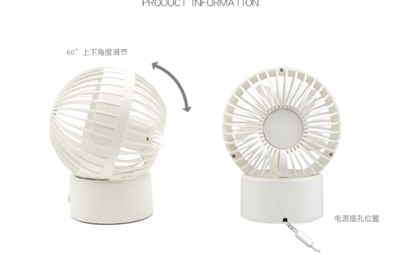 USB тихий 5 листьев Электрический зажим вентилятор Breezer кулер для коляски