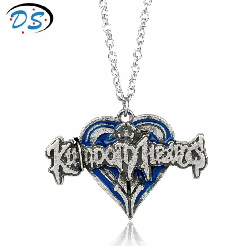 Колье с подвеской в виде сердца и короны короля|collier fashion|collier mencosplay jewelry |