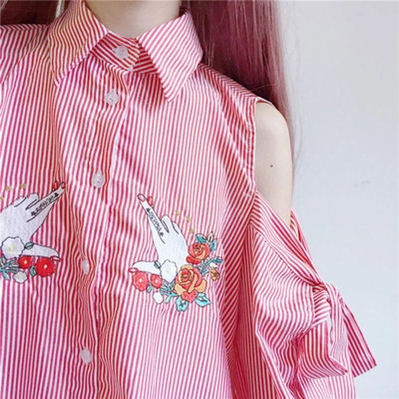 

Autumn new student off-the-shoulder ladies dress long sleeve sleeve bow embroidery midi women's dress W275