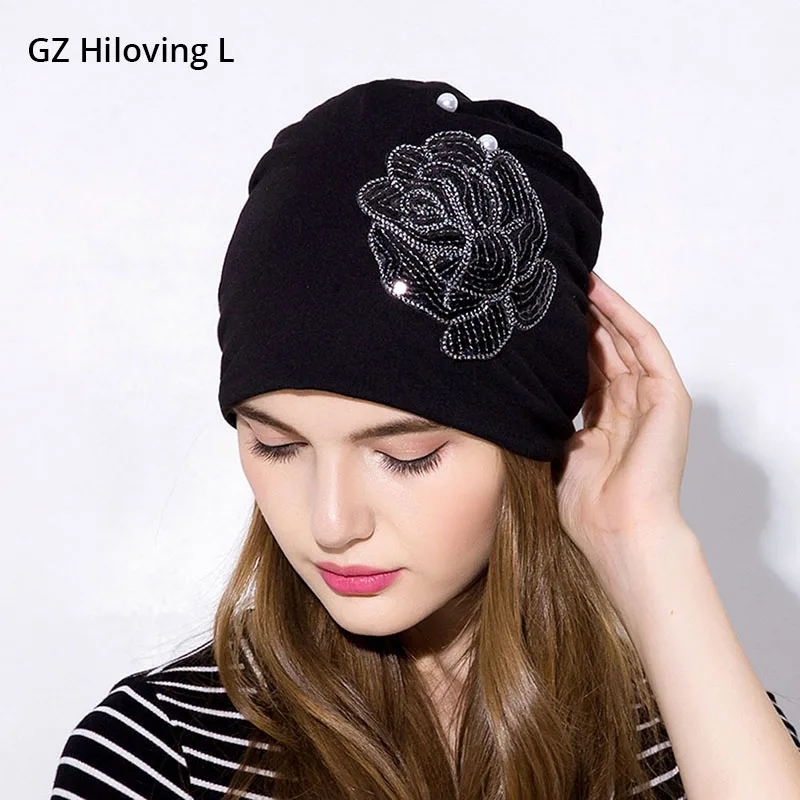 Женские Мешковатые шапки GZHilovingL модные мягкие бини с блестками для весны 2018|slouch