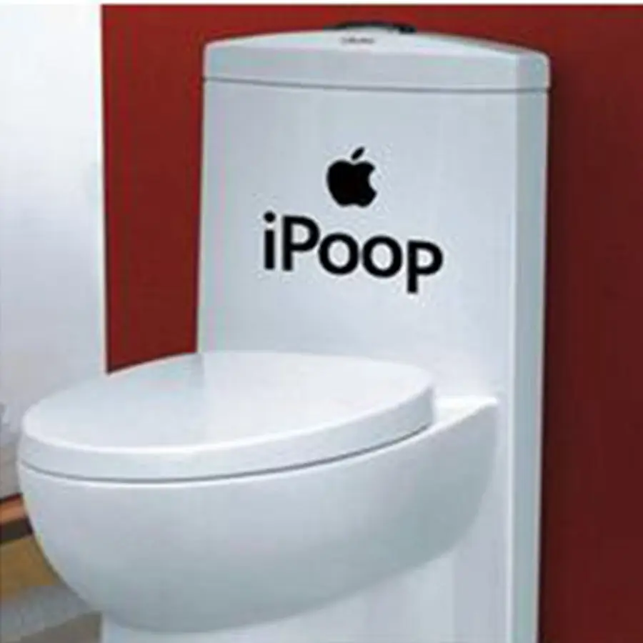 Забавный Туалет DIY Ipoop настенное Искусство Домашняя ванная наклейки домашний