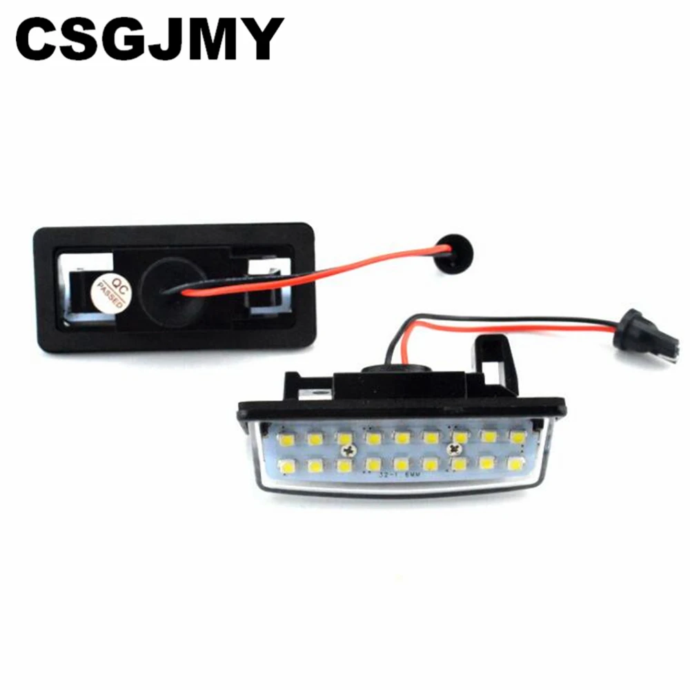 2 шт. Автомобильные светодиодные лампы 18 3528 SMD для номерного знака Nissan TEANA J31 J32 Maxima