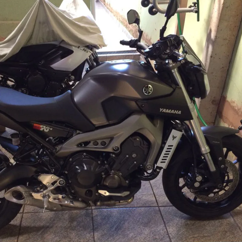 Боковая защита радиатора MTImport для мотоцикла Yamaha MT 09 MT09 FZ FZ09 2014 2015 09|Накладки и