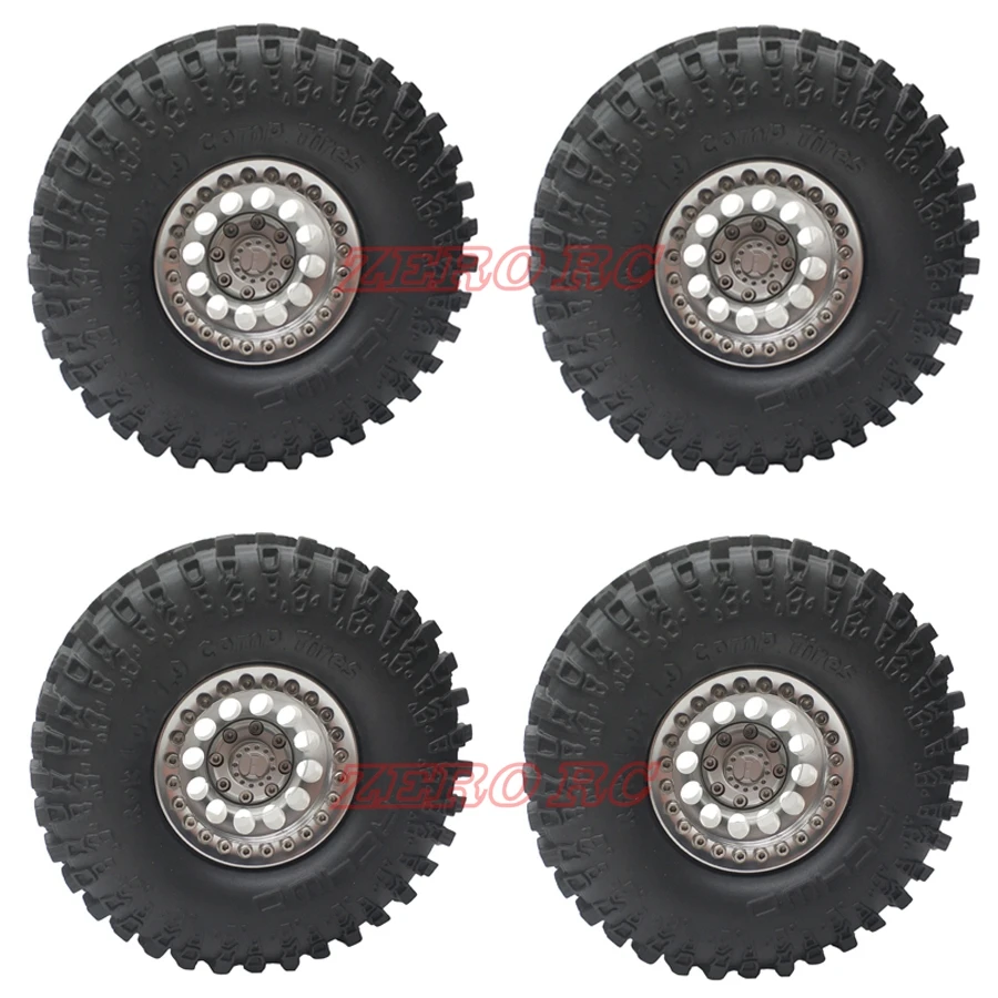 Колеса из металла 1 9 " 4 шт. металлические диски Beadlock Wheel + RC4WD 114 мм шины для