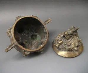 Китайский Азиатский античный дракон бронза бесплатная доставка|censer| |