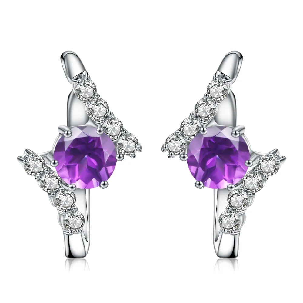 Серьги-гвоздики женские круглые из серебра 100% пробы | Украшения и аксессуары