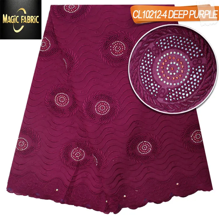 

Swiss Voile Lace in Switzerland Embroidered 2017 African Lace Fabric Wedding Dress High Quality Cotton Fabrics CL10212